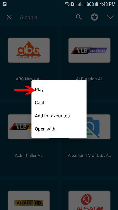 GSE app on android iptv guide