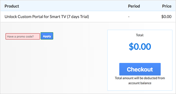 smart stb checkout