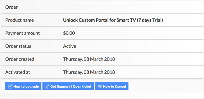 Smart stb trial period